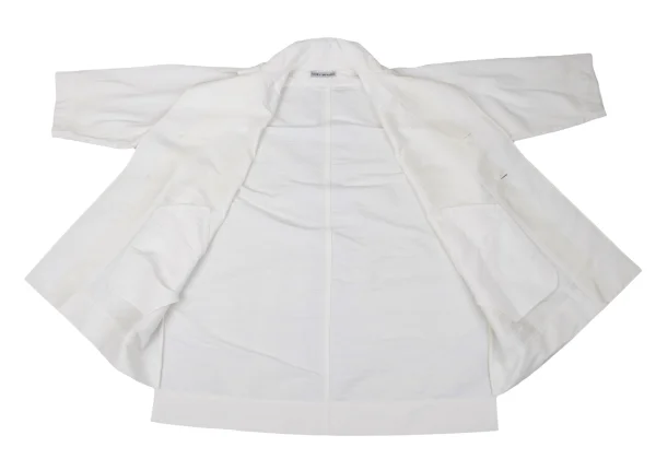 ISSEY MIYAKE Cotton Poly sStroke Jacquard Loose Coat K-170620_010