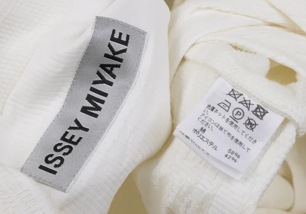 ISSEY MIYAKE Cotton Poly sStroke Jacquard Loose Coat K-170620_017