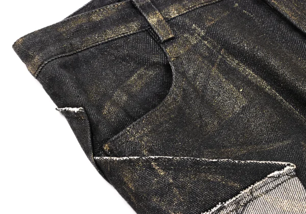ISSEY MIYAKE Foil Print Patchwork Design Pants K-170624_005