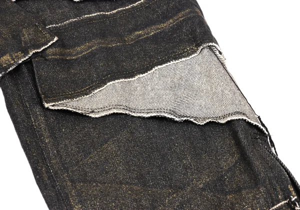 ISSEY MIYAKE Foil Print Patchwork Design Pants K-170624_007