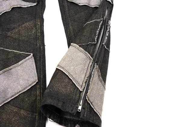 ISSEY MIYAKE Foil Print Patchwork Design Pants K-170624_008