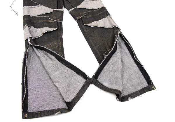 ISSEY MIYAKE Foil Print Patchwork Design Pants K-170624_009