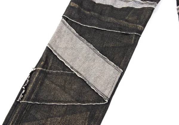 ISSEY MIYAKE Foil Print Patchwork Design Pants K-170624_013