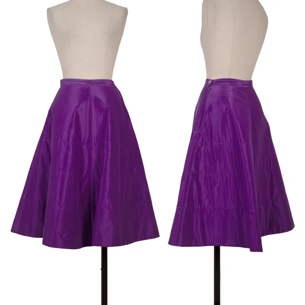 COMME des GARCONS Lining Padded Quilted Flare Skirt Purple S K-170626_001