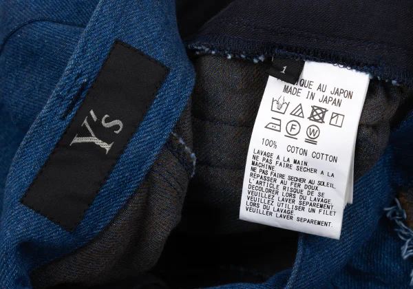 Y's Cutting Tuck Wide Jeans K-170627_012