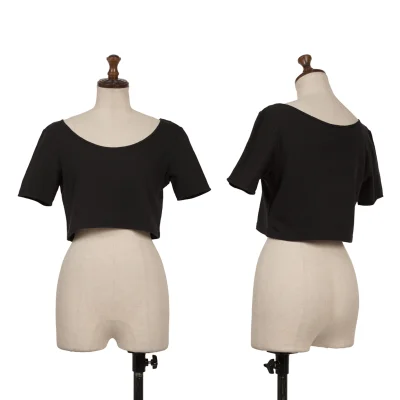 Y's Cotton Stretch Cropped T Shirt
