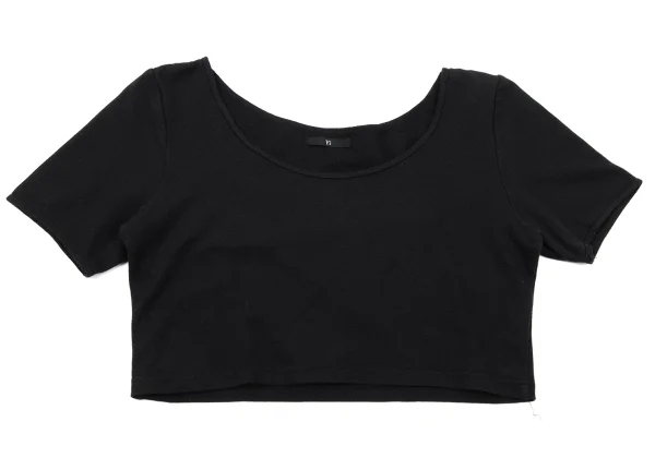 Y's Cotton Stretch Cropped T Shirt K-170630_002
