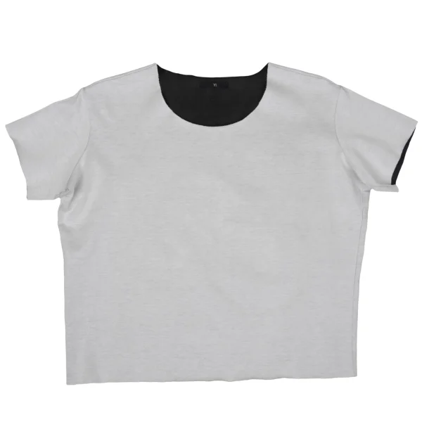 Y's Double-faced T Shirt White,Black S-M K-170631_001
