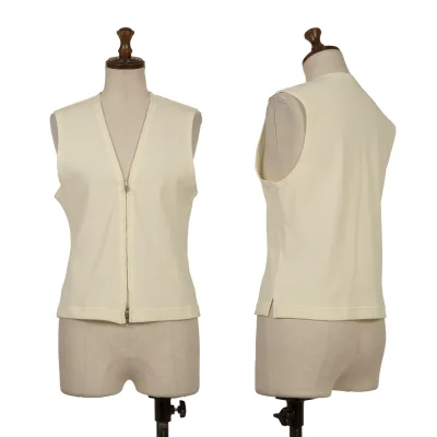 Y's Nylon Stretch Double Zip Vest