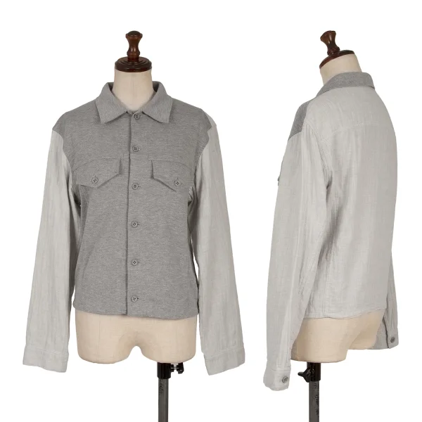 Y's Front Switching Shirt Grey S-M K-170634_001