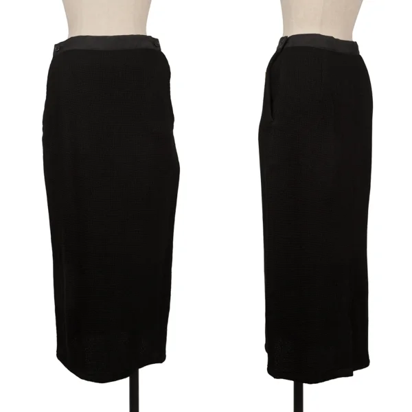 Y's Cotton Knit Skirt Black S K-170638_001