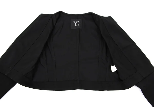 Y's Poly Zip-up Collarless Jacket K-170640_011