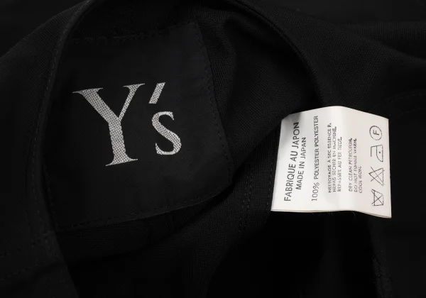 Y's Poly Zip-up Collarless Jacket K-170640_014