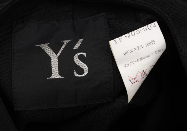 Y's Poly Zip-up Collarless Jacket K-170640_015