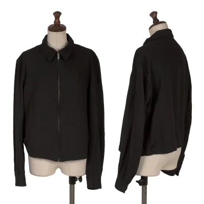 Y's Silk Nep Zip-up Jacket