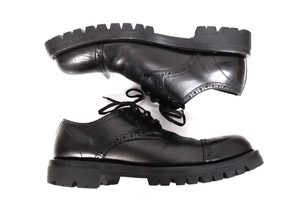 COMME des GARCONS HOMME Vibram-soled Leather Shoes K-170645_004