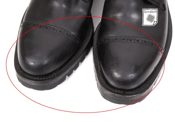 COMME des GARCONS HOMME Vibram-soled Leather Shoes K-170645_006