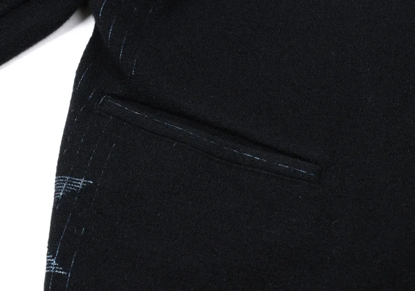 Yohji Yamamoto×THE GINZA STORY Cross Pinstripe Woven Design Jacket K-170647_010