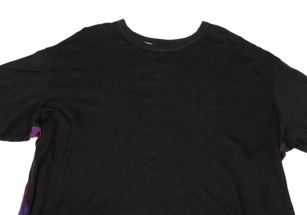 BLACK Scandal Yohji Yamamoto Suzume Uchida Wool Back Graphic Print Long Tops K-170652_006