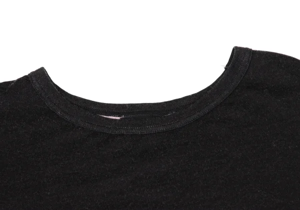 BLACK Scandal Yohji Yamamoto Suzume Uchida Wool Back Graphic Print Long Tops K-170652_007