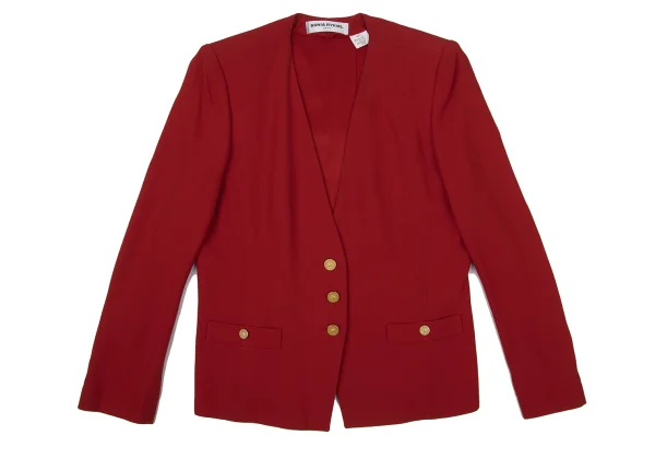 SONIA RYKIEL Rayon Blend Collarless Jacket K-170654_002