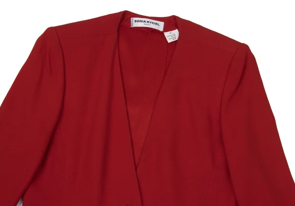 SONIA RYKIEL Rayon Blend Collarless Jacket K-170654_003