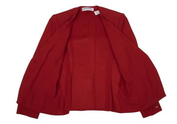 SONIA RYKIEL Rayon Blend Collarless Jacket K-170654_012