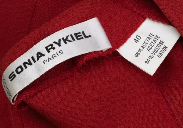 SONIA RYKIEL Rayon Blend Collarless Jacket K-170654_018