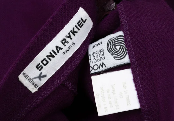 SONIA RYKIEL Wool Slit Skirt K-170658_012
