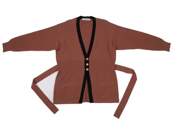 SONIA RYKIEL Wool Waist String Cardigan K-170662_002