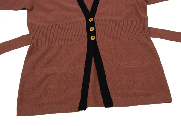 SONIA RYKIEL Wool Waist String Cardigan K-170662_007