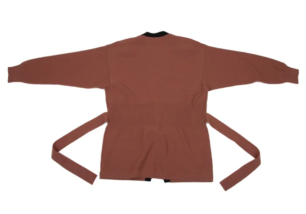 SONIA RYKIEL Wool Waist String Cardigan K-170662_012