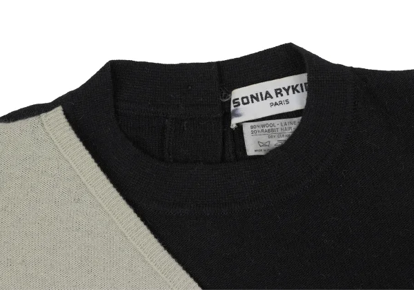 SONIA RYKIEL Wool Angola Harf Layered Knit Sweater K-170667_004