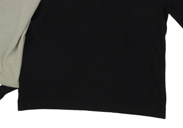 SONIA RYKIEL Wool Angola Harf Layered Knit Sweater K-170667_011