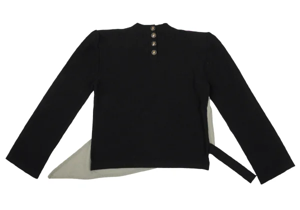 SONIA RYKIEL Wool Angola Harf Layered Knit Sweater K-170667_013
