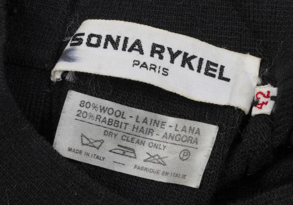 SONIA RYKIEL Wool Angola Harf Layered Knit Sweater K-170667_017