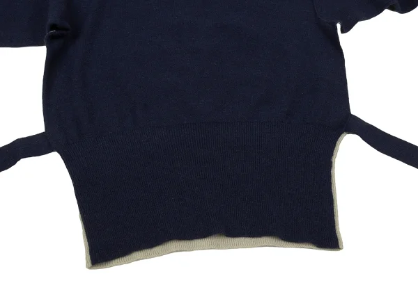 SONIA RYKIEL Bi-Color Waist Strap Knit Top K-170668_007