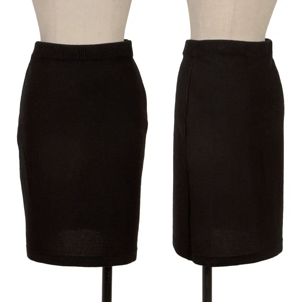INSCRIPTION RYKIEL Wool Knit Skirt Black S-M K-170670_001