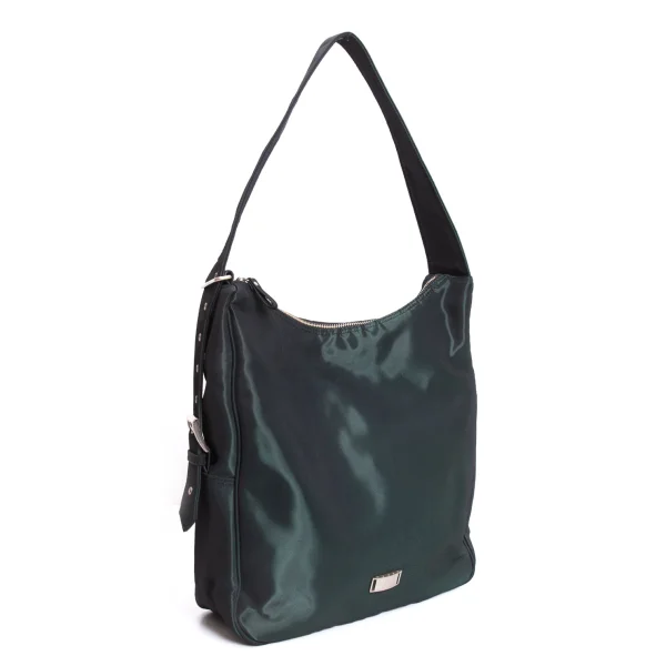 Jean Paul GAULTIER Shiny Belted Shoulder Bag Green  K-170676_001