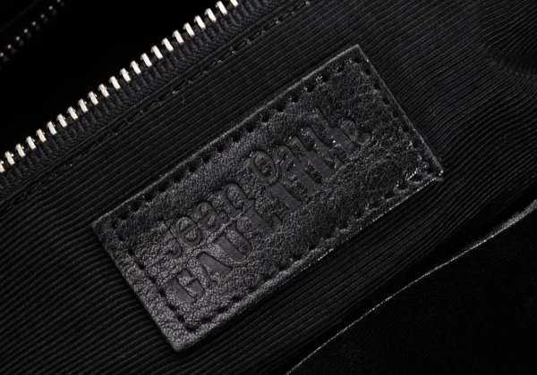 Jean Paul GAULTIER Embroidery Cutting Leather Tote Bag K-170677_016
