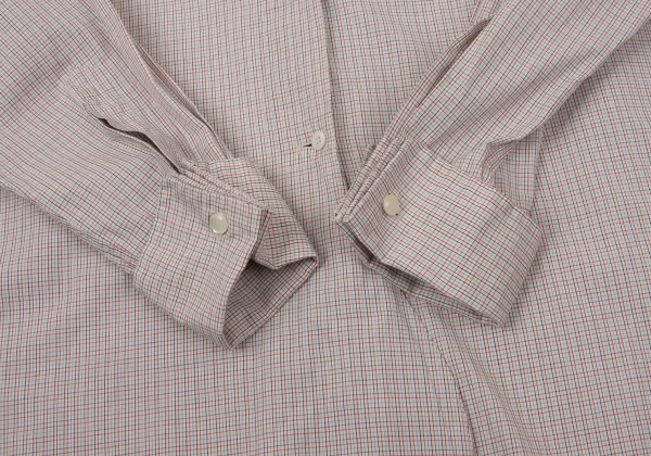 MARGARET HOWELL Cotton Check Round Collar Shirt K-170680_009