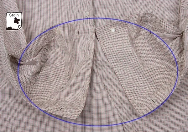 MARGARET HOWELL Cotton Check Round Collar Shirt K-170680_010
