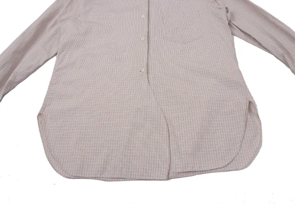 MARGARET HOWELL Cotton Check Round Collar Shirt K-170680_011