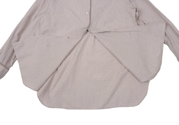 MARGARET HOWELL Cotton Check Round Collar Shirt K-170680_015