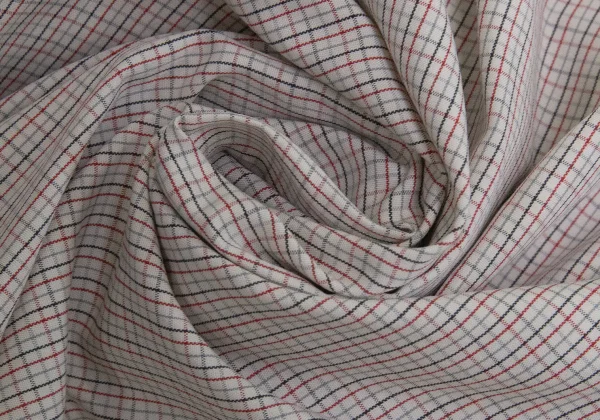 MARGARET HOWELL Cotton Check Round Collar Shirt K-170680_017