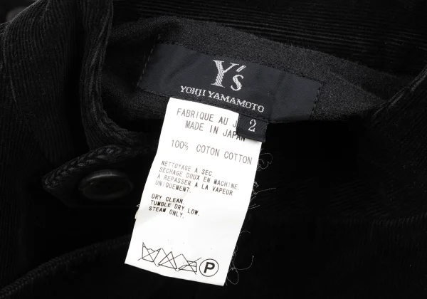 Y's Cotton Corduroy Motorcycle Jacket K-170684_017