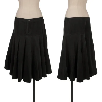 Y's Cotton Corduroy Flare Skirt
