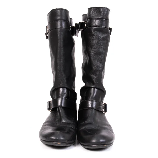 Y's Double Belted Leather Boots K-170690_002