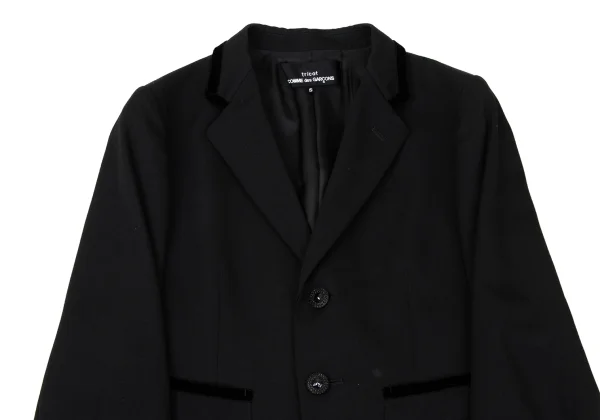 tricot COMME des GARCONS Velour Piping Wool Bijou Button Jacket K-170692_003