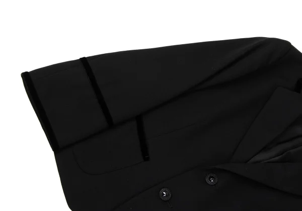 tricot COMME des GARCONS Velour Piping Wool Bijou Button Jacket K-170692_006